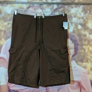 Liz & Me Dark Brown 30W Capris NWT